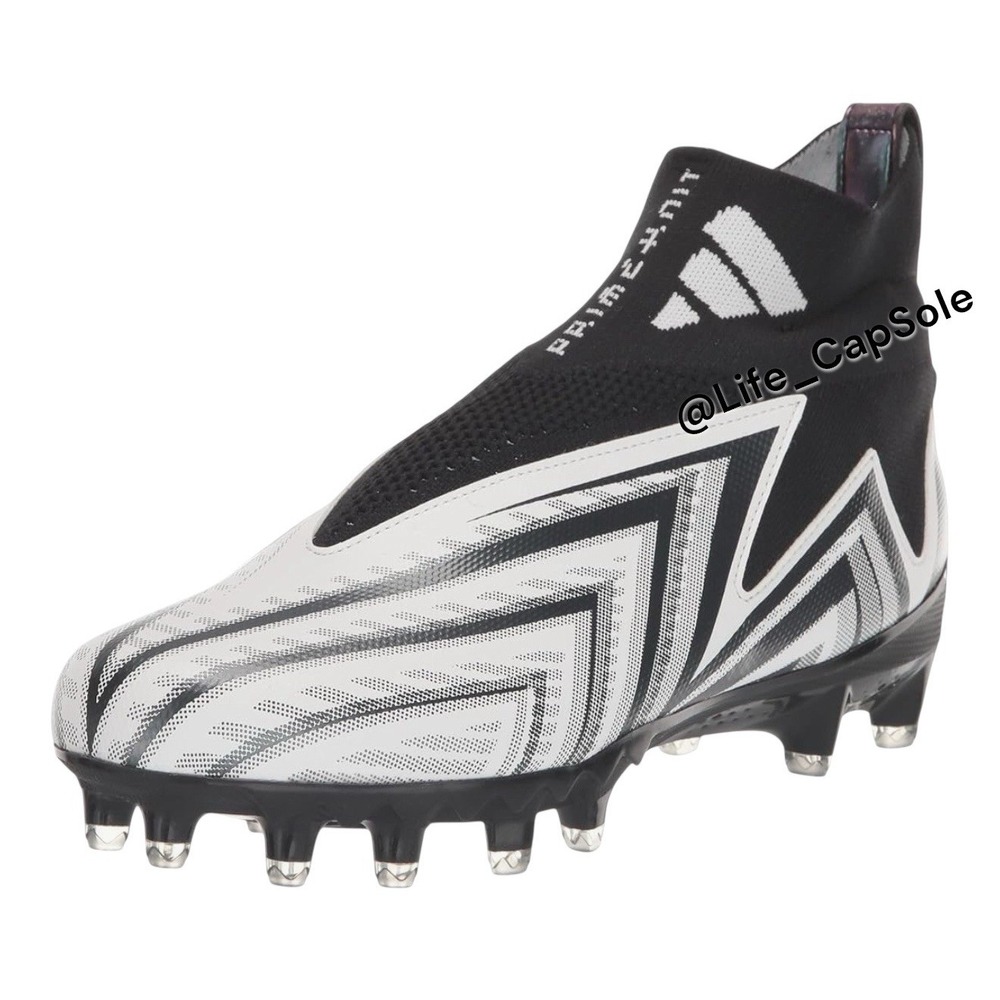 Size 12.5 Adidas Freak Ultra 23 'Black / White' GW4169 Football Cleats Shoe New
